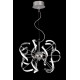 Lampara colgante Elba en cromo D 50 cm
