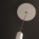 Lámpara de pie colgante blanco /negro 36w 3000k
