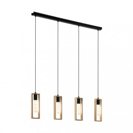 Lampara alargada de madera de 4L