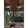 Ventilador mimbre 24w con mando y 7 aspas