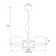 Colgante LED de 30W y 3600lm.
