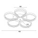 Plafon LED de techo decorativo de 5 brazos en forma de flor 50w