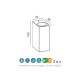 APLIQUE DE PARED EXTERIOR IP54 (2 LUCES)