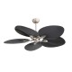 VENTILADOR DC 24W NIQUEL/NEGRO 5ASP.6VEL.132D C/REMOTO, MEMORIA Y TEMP.3000-4000-6000K