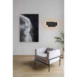 Aplique de pared 12W / 36W en negro y blanco
