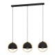 Lampara madera y negra 3L