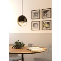 Colgante de negro con aro de madera 1L