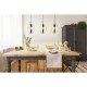 Lampara colgante de madera y color negro de 3L
