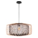 Colgante BAMBOO D.59cm 1xE27en bambú negro y natura