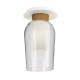 Plafón Nora blanco con madera 1L