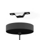 Colgante negro de acero 1L