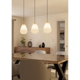 Lampara en color satinado 3L