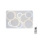Plafón Galaxy acrílico 231w