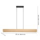 Lampara ANCHORENA de madera 35W
