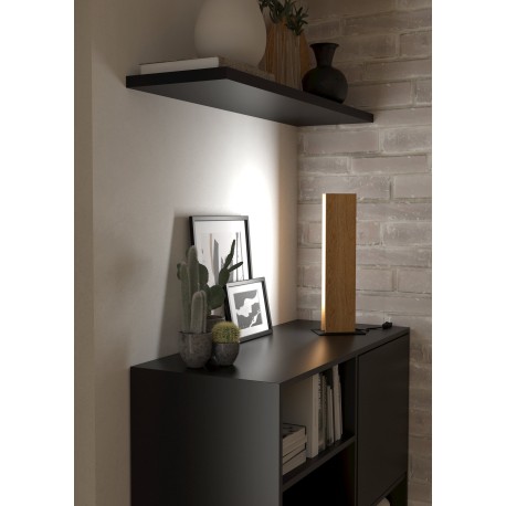 Lampara sobremesa ANCHORENA de madera 16 W