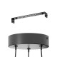Lámpara colgante ZILLERIO en negro 21,4W