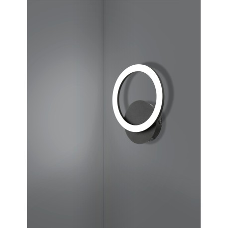 Plafón/aplique PARRAPOS en negro 12W