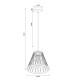 Colgante SPIDER enrejado con cuerda 20W Ø40cm Gris
