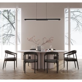 Lámpara Colgante 24w LINEAL negro con sensor de mano On-Off e Intensidad de Luz