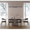 Lámpara Colgante 24w LINEAL negro con sensor de mano On-Off e Intensidad de Luz