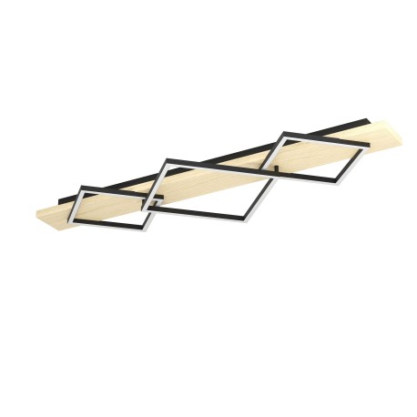 Plafón BOYA de 46w en madera y acero