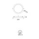 EMPOTRABLE EILAT LED CCT BLANCO
