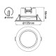 EMPOTRABLE YUCATAN BLANCO LED IP65 - CCT