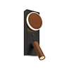 APLIQUE LED ARBAS NEGRO-MADERA OSCURA 11W