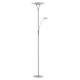 Lampara de pie ZURE Niquel Mate 50+7W