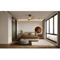VENTILADOR ONA NEGRO-MADERA