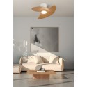 VENTILADOR ONA BLANCO-MADERA