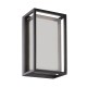 Aplique exterior LED rectangular 9W 3000K