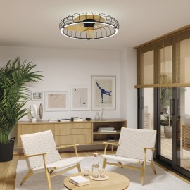 VENTILADOR PLAFON LED CON MANDO