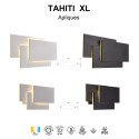Aplique de pared 12W / 36W en negro y blanco