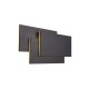 Aplique de pared TAHITI XL 12W / 36W en negro y blanco