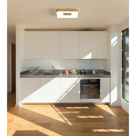 PLAFÓN 56W/80W/100 CUADRADO MADERA