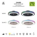 Ventilador GAMER 40w+20w / 60w+26w con RGB