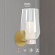 Aplique Nora oro con mármol 1L