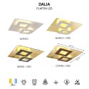 Plafón DALIA 48W de 50 cm 4 colores