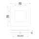 Aplique DALIA 40W de 40 cm 4 colores