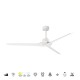 Ventilador BRISA con luz LED 20W mini 2 colores Ø150cm