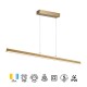 Colgante color oro LINEAL 54W 3000K con luz arriba y abajo