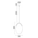 COLGANTE OASIS15W ORO DIMABLE