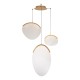 LAMPARA OASIS 40W ORO - 3 COLGANTES - DIMABLE