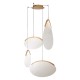 LAMPARA OASIS 54W ORO - 4 COLGANTES - DIMABLE