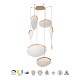 LAMPARA OASIS 80W ORO - 6 COLGANTES- DIMABLE
