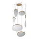 LAMPARA OASIS 80W ORO - 6 COLGANTES- DIMABLE