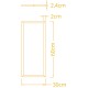 Panel superficie Blanco VOLTAIRE 30x120 60W LED CCT 60x.30