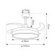 VENTILADOR TOGO MADERA 50CMS 3 PALAS
