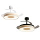 VENTILADOR DUNA NEGRO-MADERA 50CMS 3 PALAS